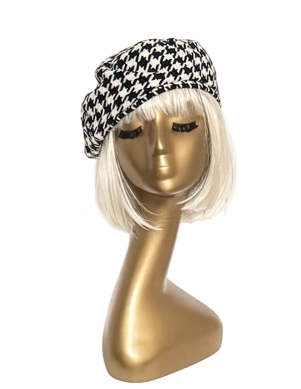 Houndstooth Beret