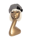 Houndstooth Beret Bow