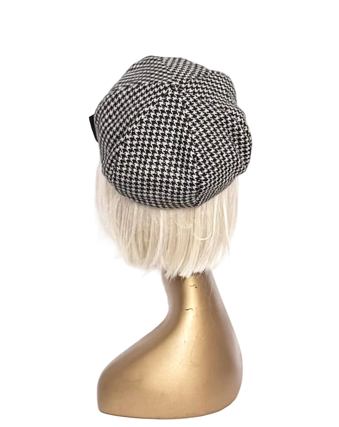 Houndstooth Beret Bow