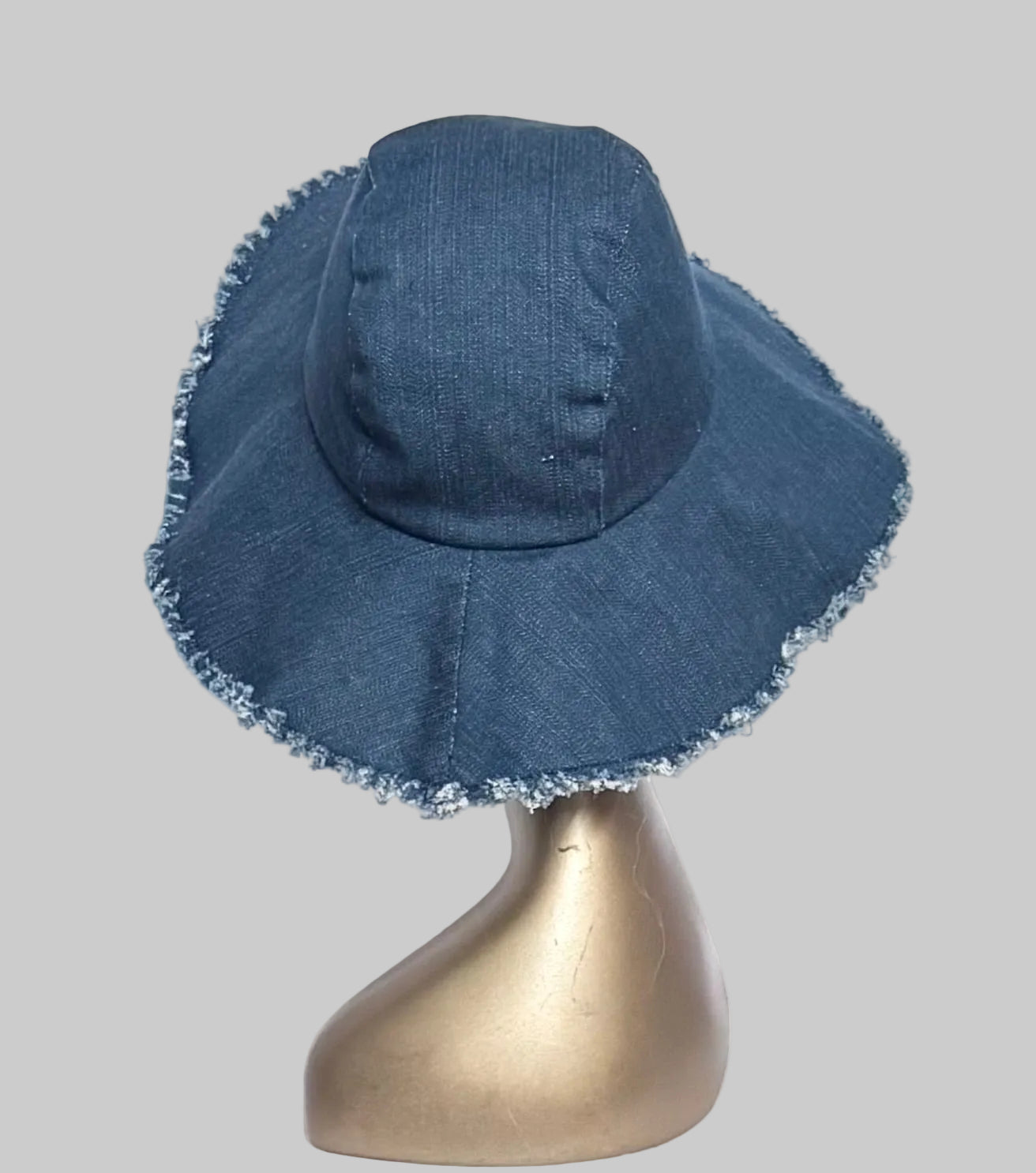 Wide Brim Denim Hat