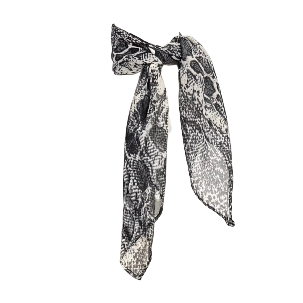 Snakeskin Chiffon Scarf