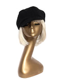 Black Wool Newsboy