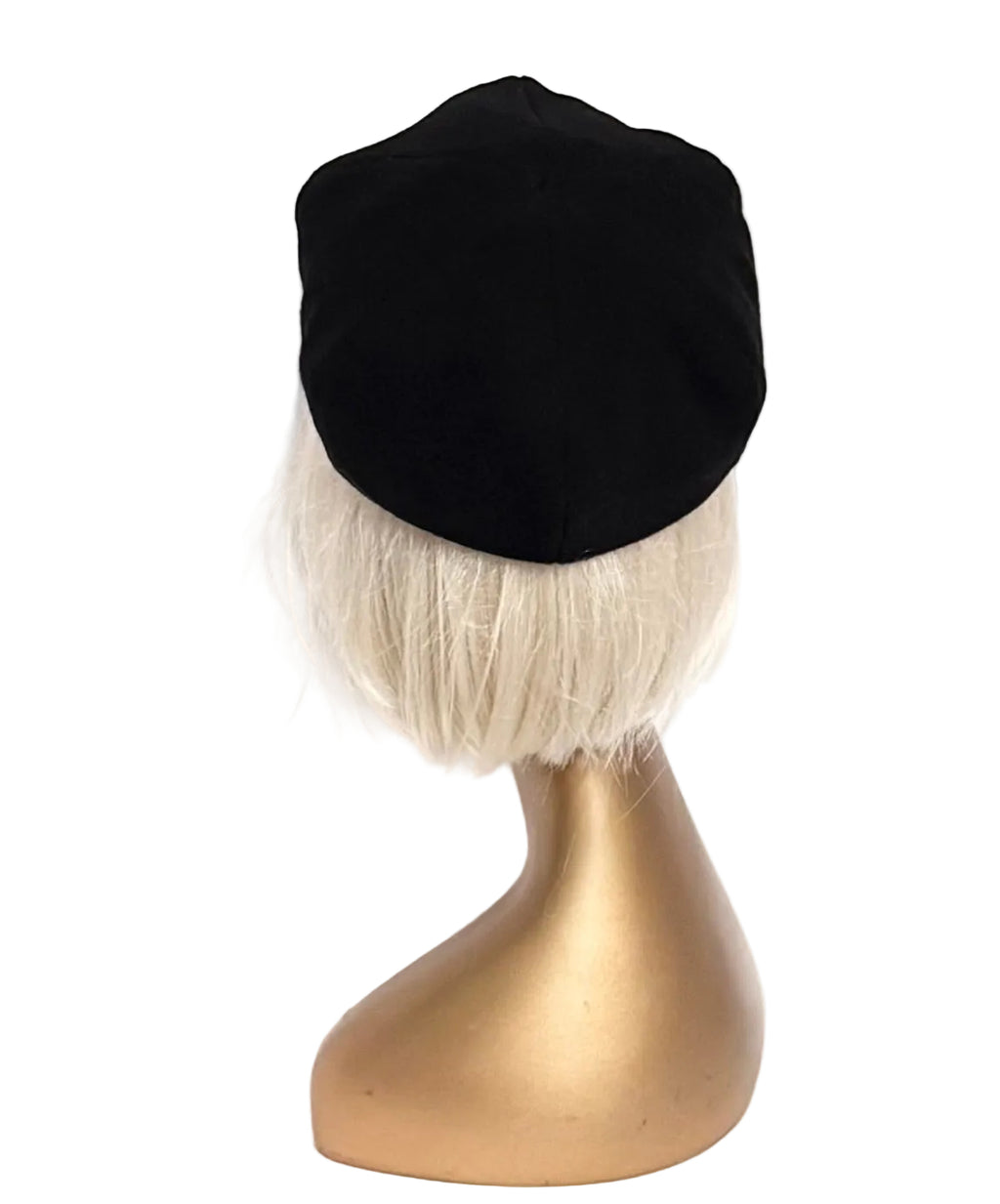 Black Wool Newsboy