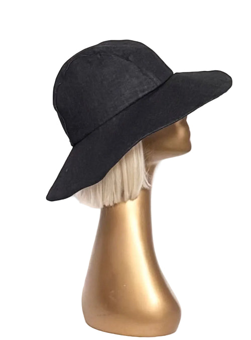 Black Denim Sun Hat