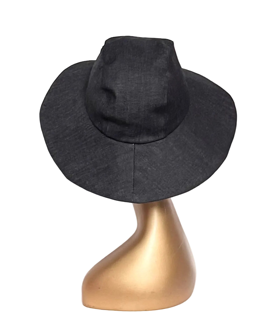 Black Denim Sun Hat