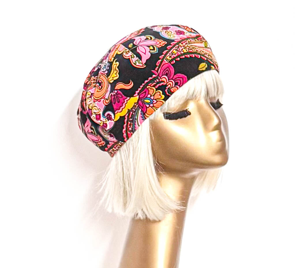 Paisley Velveteen Beret