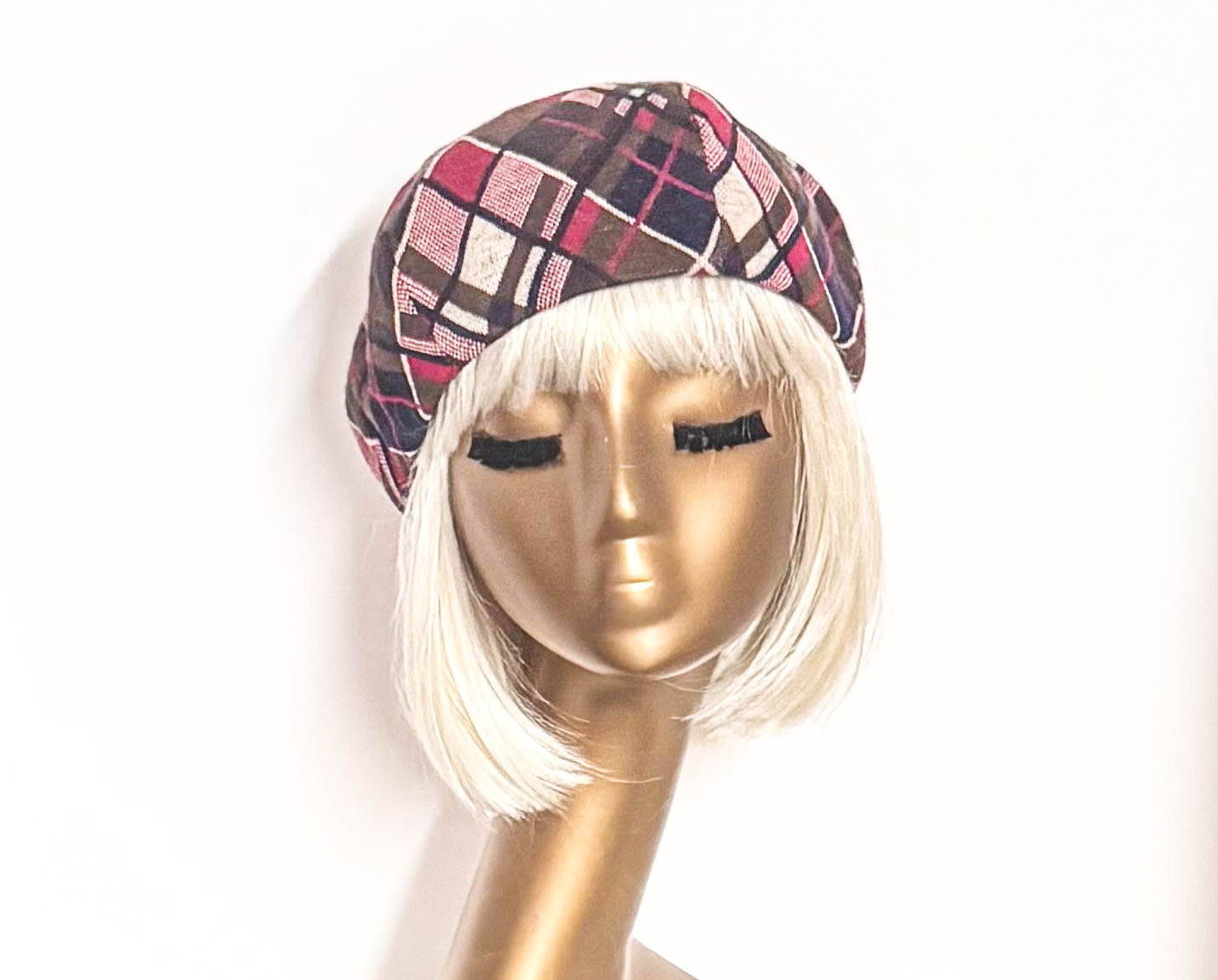 Plaid Beret