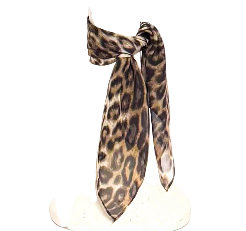 Leopard Silk Scarf
