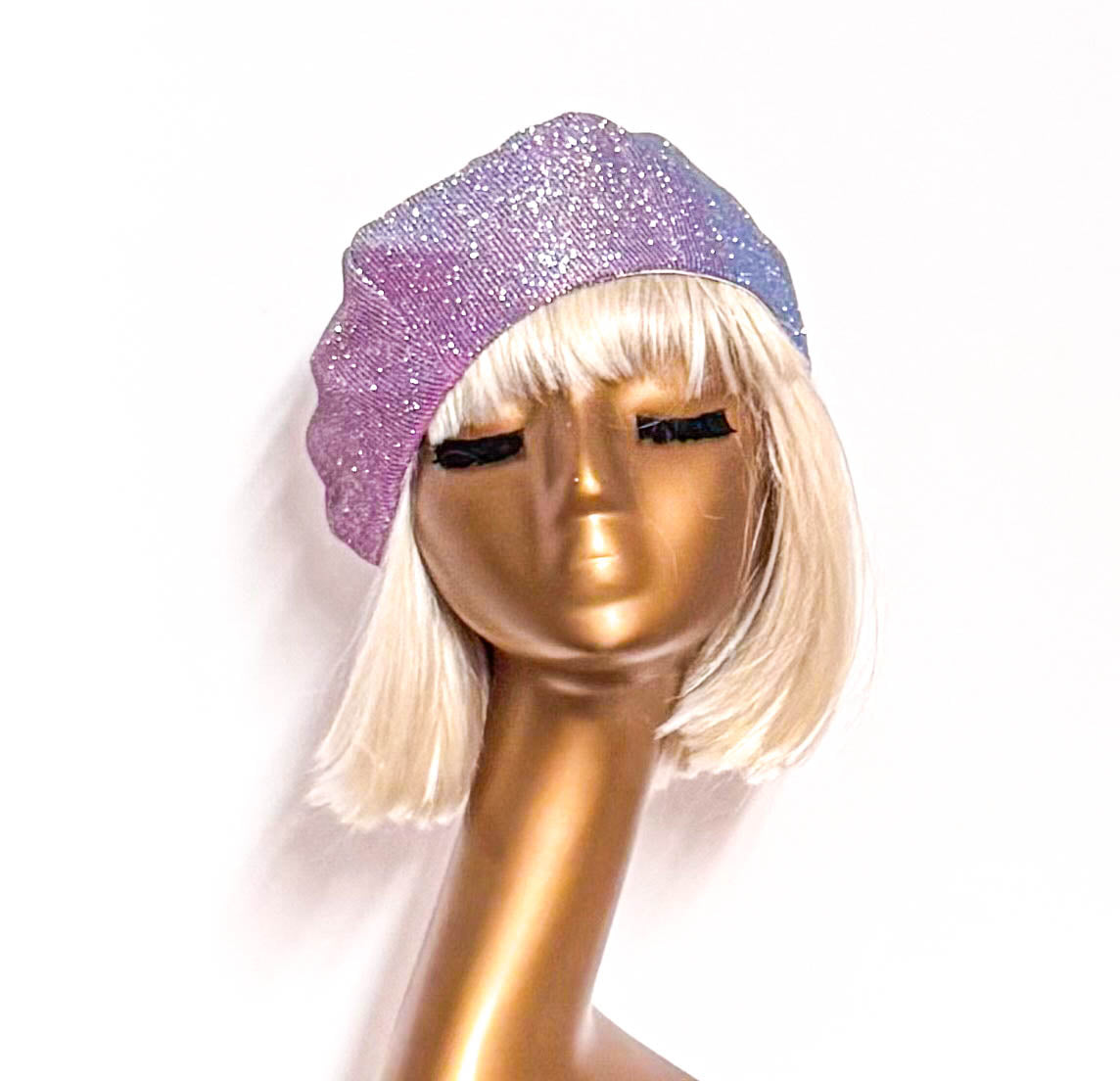 Disco Lilac Metallic Beret