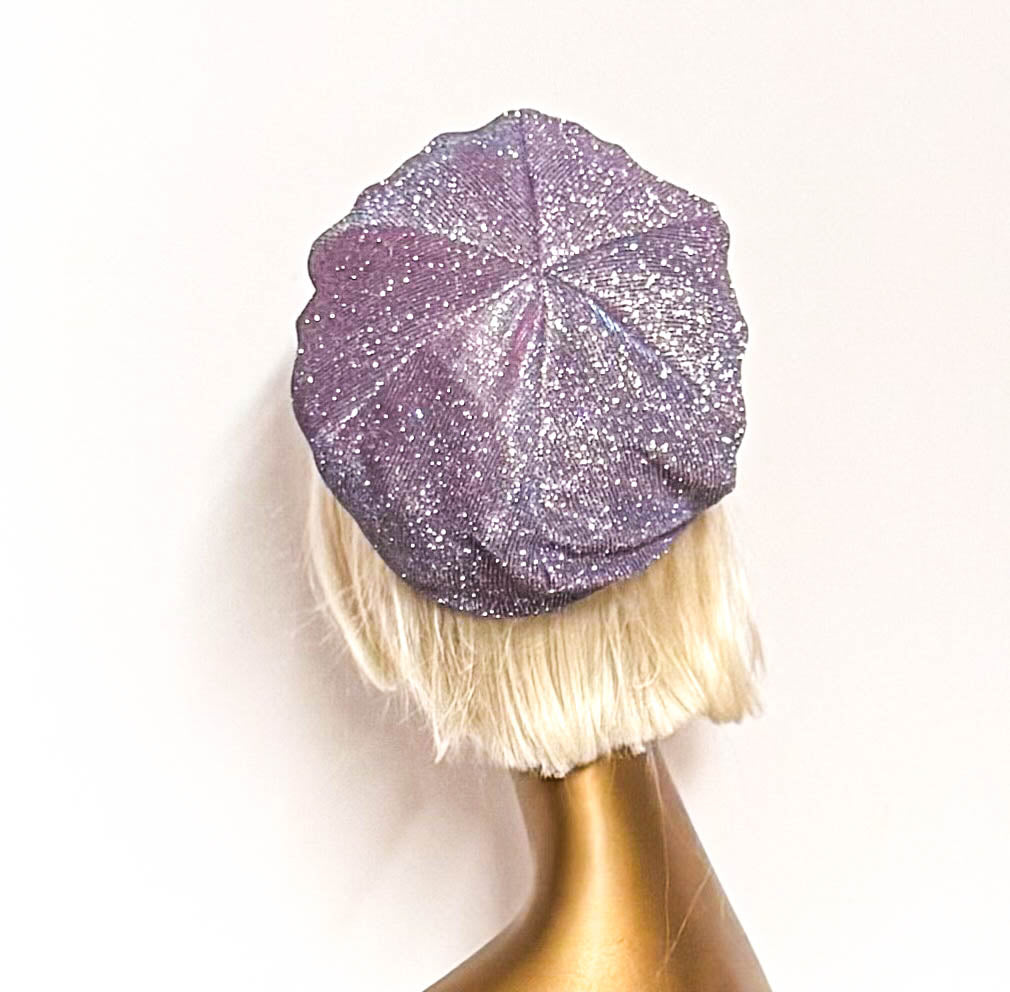 Disco Lilac Metallic Beret