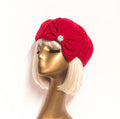 Red Beret Hat Bow