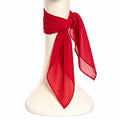 Red Chiffon Neck Scarf