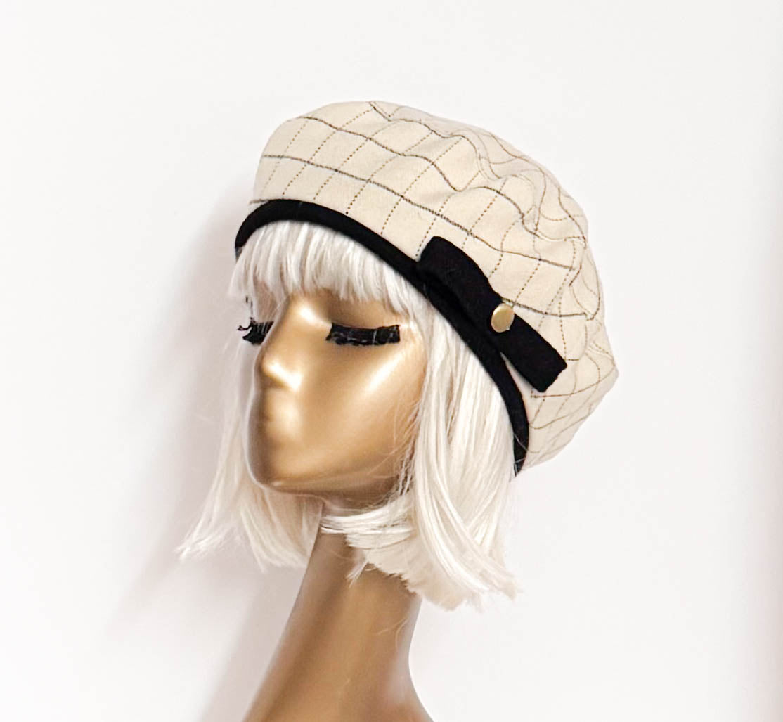 Oversized Beret Hat Bow