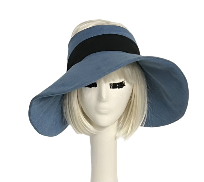 Denim Sun Visor Hat