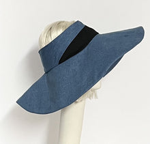 Load image into Gallery viewer, Denim Sun Visor Hat