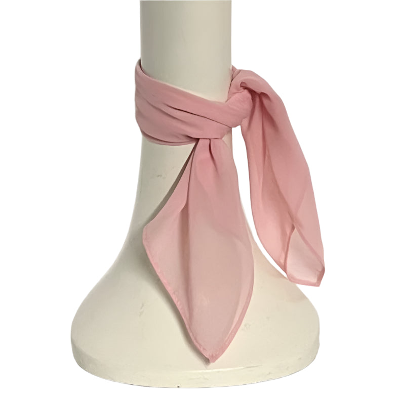Bubblegum Pink Chiffon Neck Scarf
