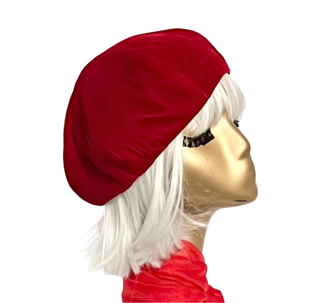 Red Velvet Beret Hat