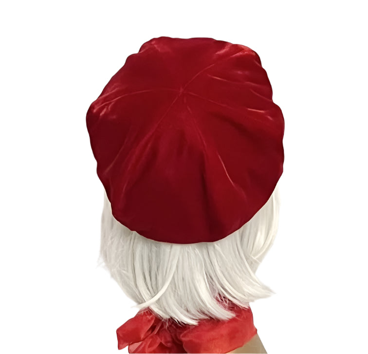 Red Velvet Beret Hat