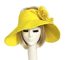 Load image into Gallery viewer, Yellow Sun Visor Hat Flower