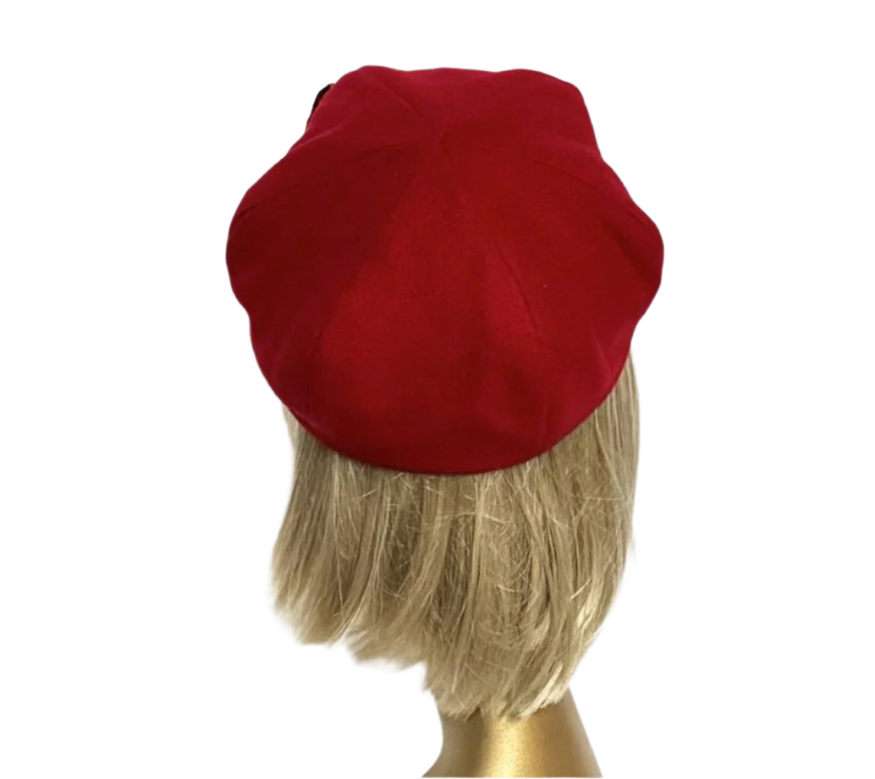 Beret Hat Plaid Flower
