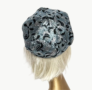 Lurex Blue  Beret