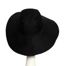 Load image into Gallery viewer, Black Cotton Twill Sun Hat