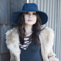 Wide Brim Denim Hat