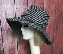 Load image into Gallery viewer, Striped Wide Brim Hat