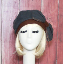Load image into Gallery viewer, Vintage Wool Beret Bow
