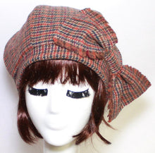 Load image into Gallery viewer, Wool Beret Hat Bow