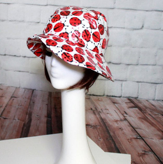 Asymmetrical Cloche Rain Hat
