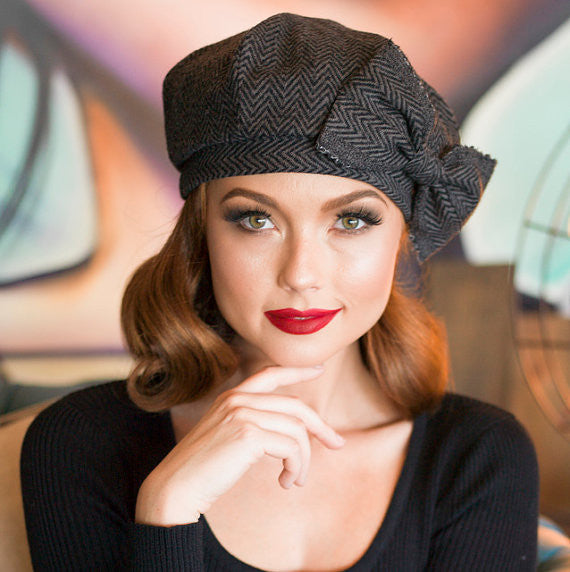 Beret Hat Bow