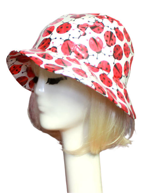 Asymmetrical Cloche Rain Hat