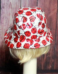 Asymmetrical Cloche Rain Hat