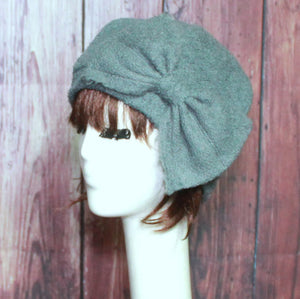 Vintage Wool Beret Bow