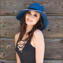 Load image into Gallery viewer, Packable Denim Sun Hat