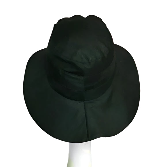 Black Linen Sun Hat