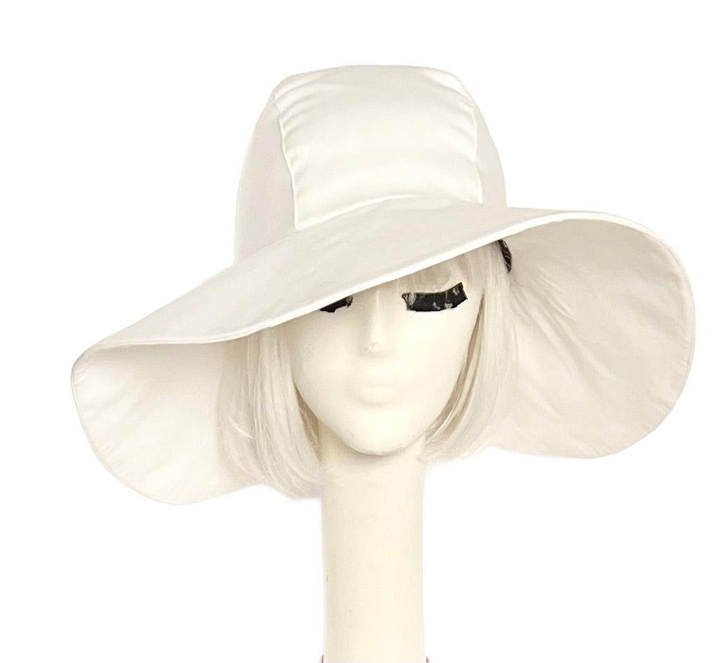 White Cotton Sun Hat