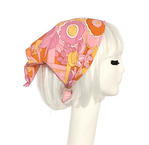 Pink Abstract Neck Scarf