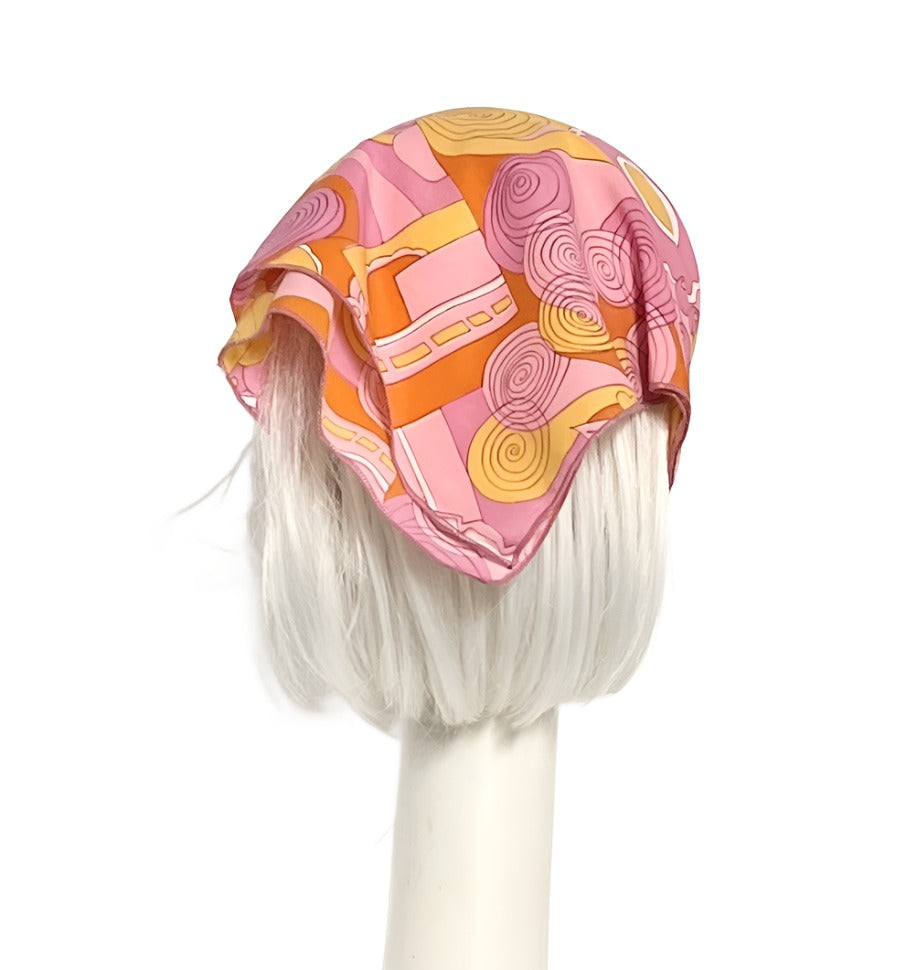 Pink Abstract Neck Scarf