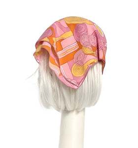Pink Abstract Neck Scarf