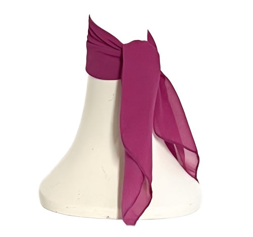 Pink Orchid Chiffon Scarf