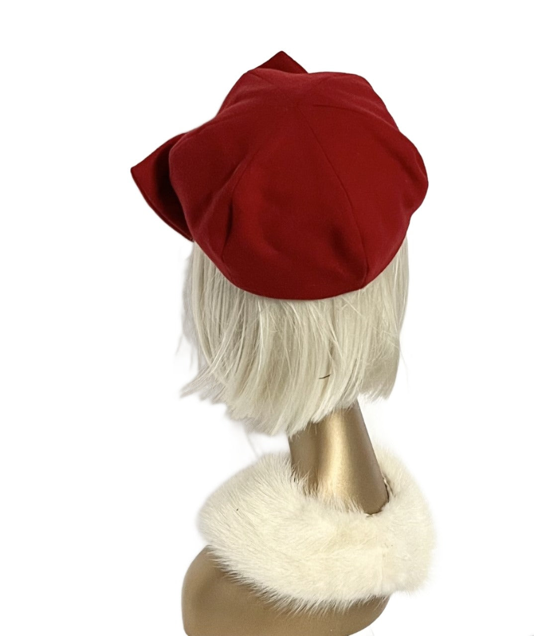 Red Beret Hat Bow
