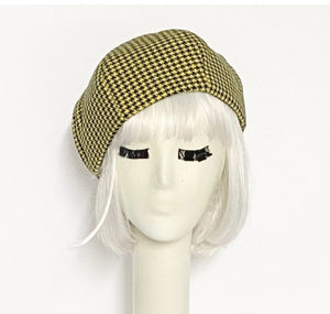 Houndstooth Beret Hat