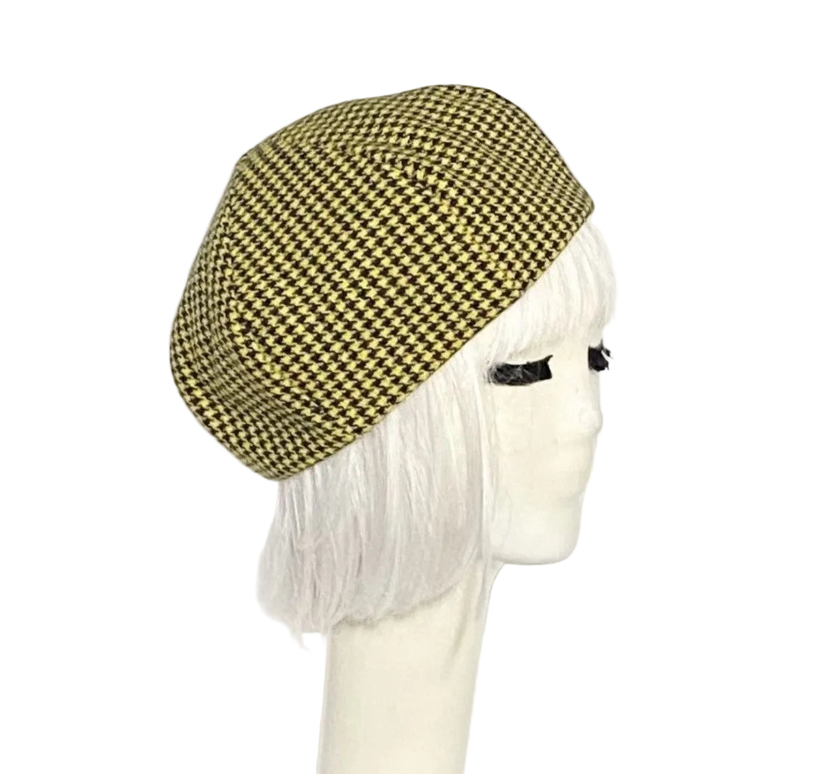Houndstooth Beret Hat