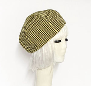 Houndstooth Beret Hat