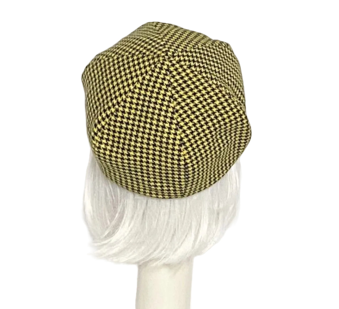 Houndstooth Beret Hat