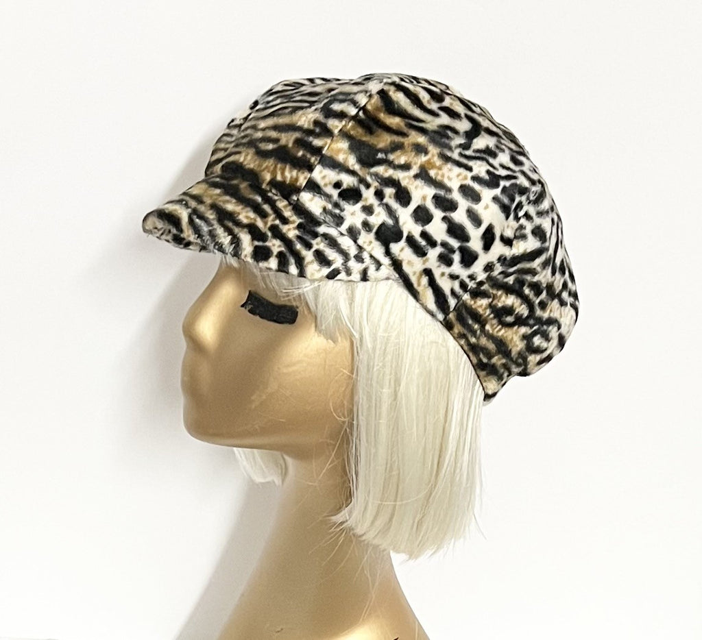 Newsboy Leopard Cap