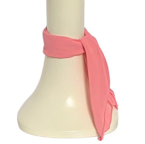 Pink Chiffon Neck Scarf