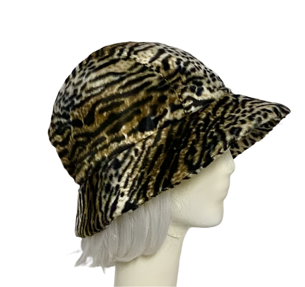 Leopard Cloche Hat